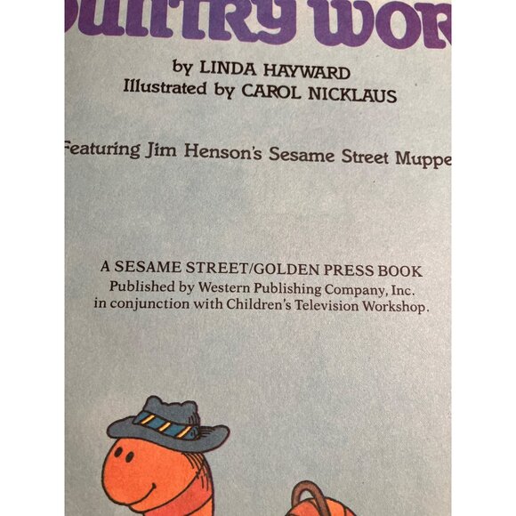Sesame Street Muppets The City Worm And The Country Worm Book By Linda Hayward - Picture 5 of 11